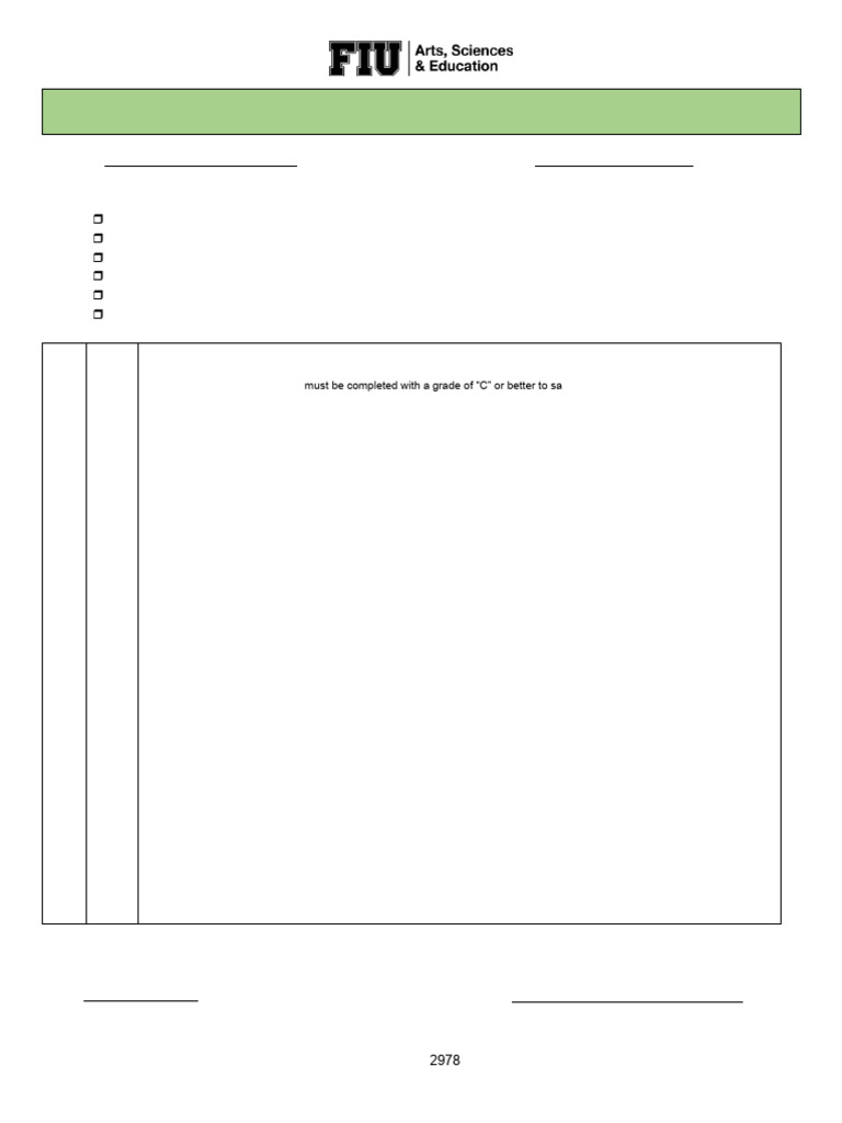 B.A. Natural Applied Sciences Program Plan Sheet | PDF | Academic ...