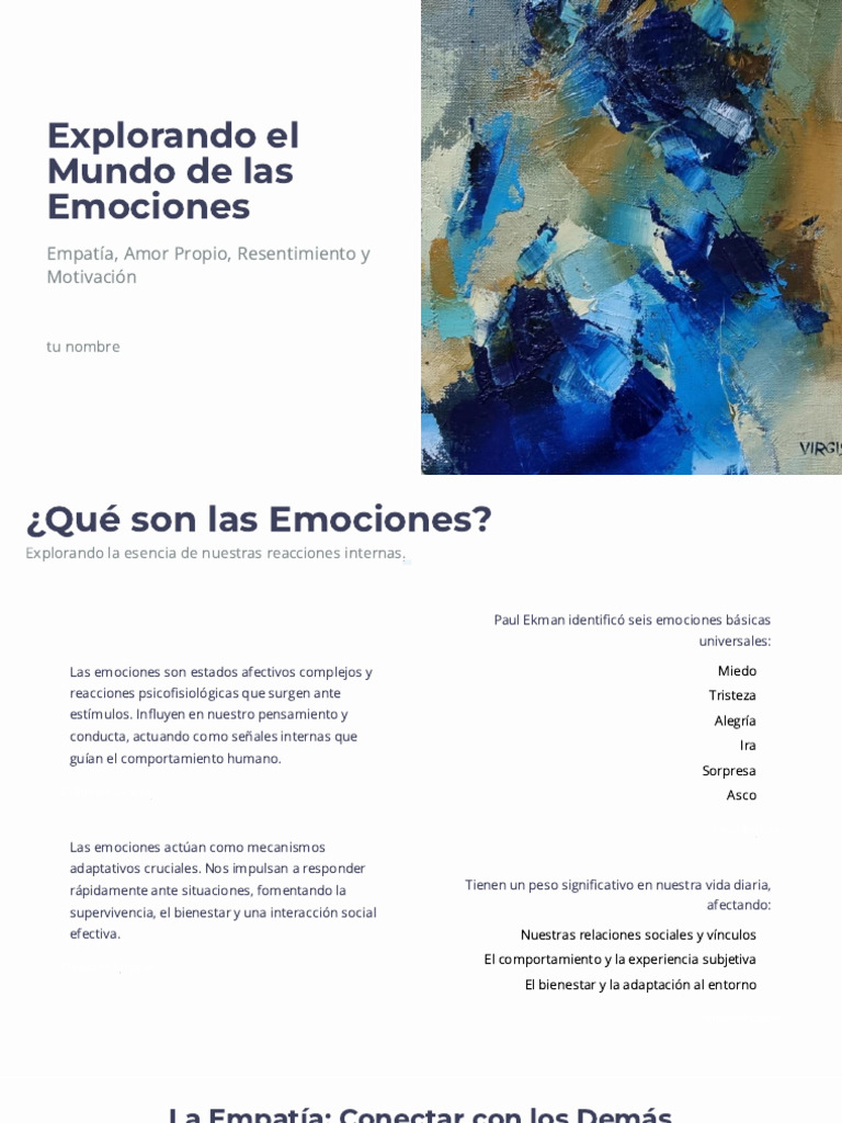 Taller de Emociones | PDF | Las emociones | Empatía