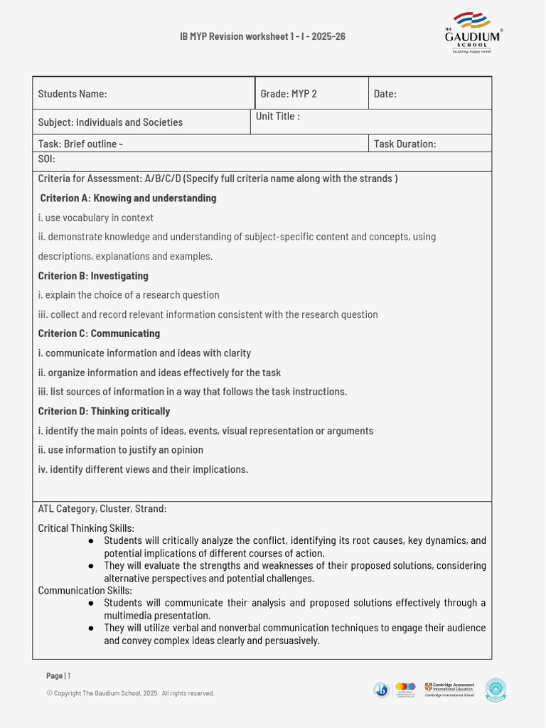 MYP Individuals and Societies Revision | PDF | Globalization | Information