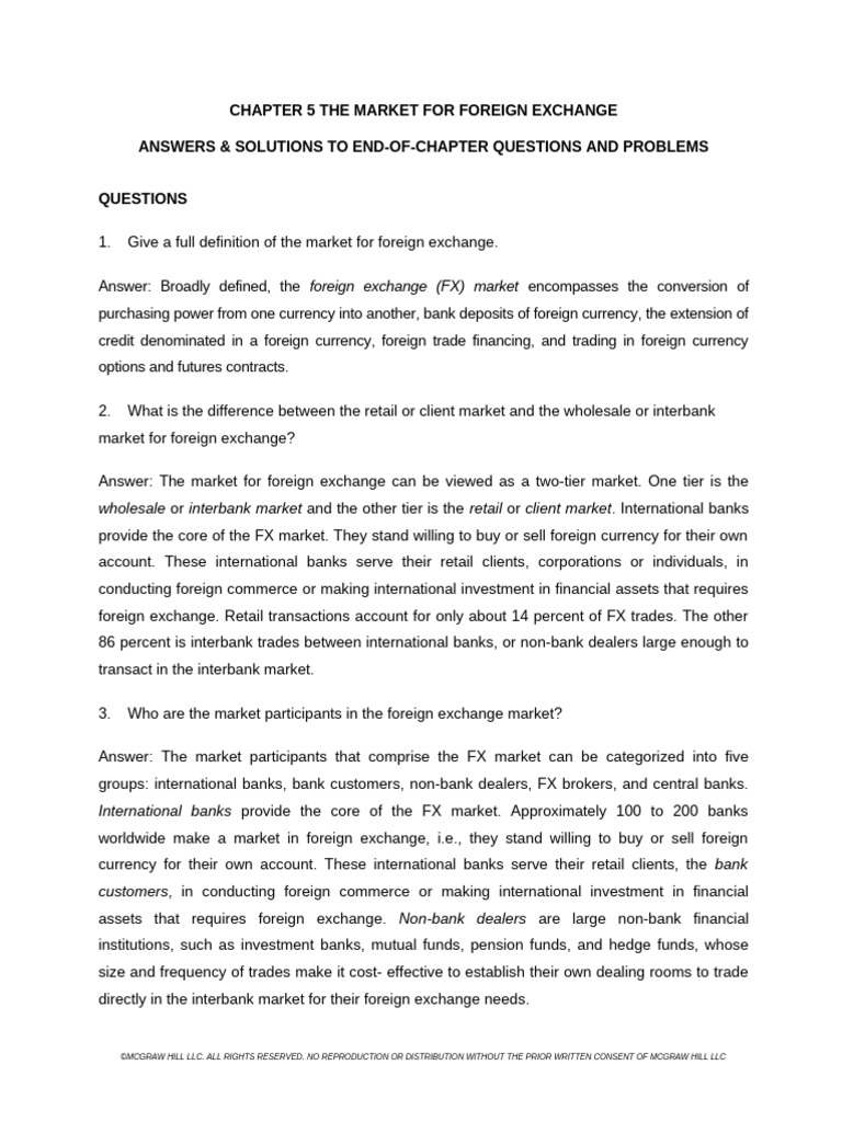 Foreign Exchange Market Overview and Analysis | PDF | Foreign Exchange ...
