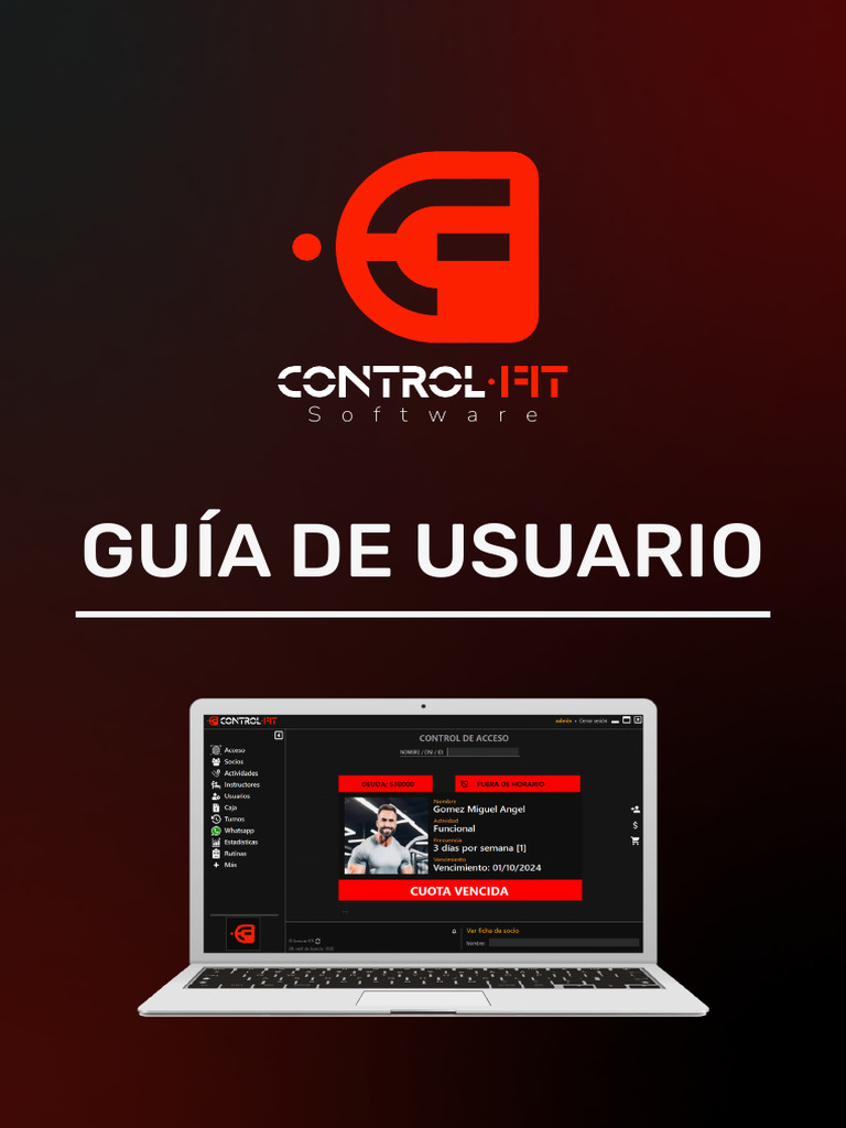 Guía de Uso de Control Fit para Gimnasios | PDF | Contraseña | Código QR