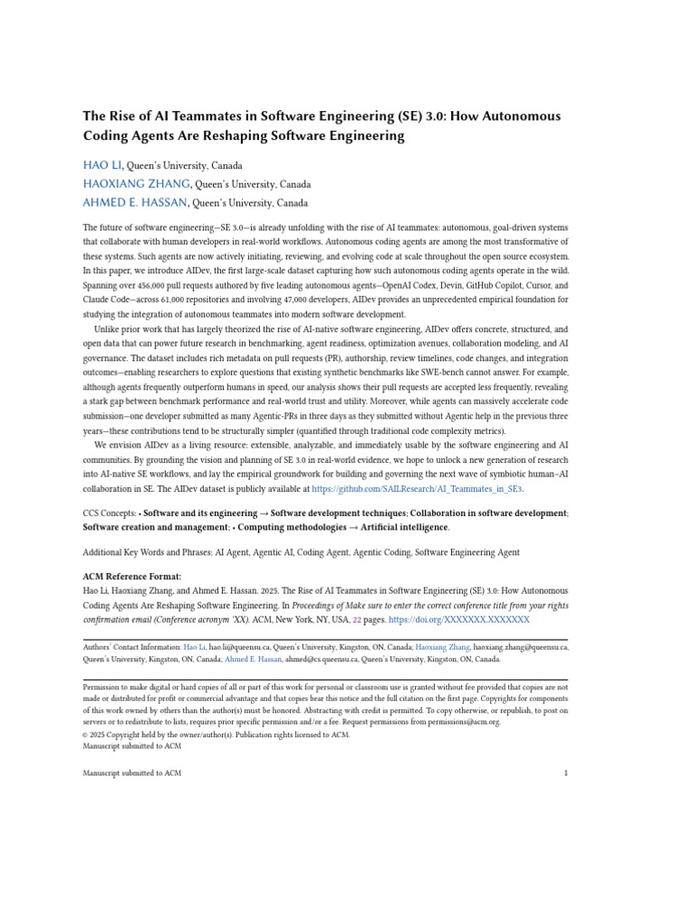 AI Teammates Transforming Software Engineering | PDF | Artificial ...