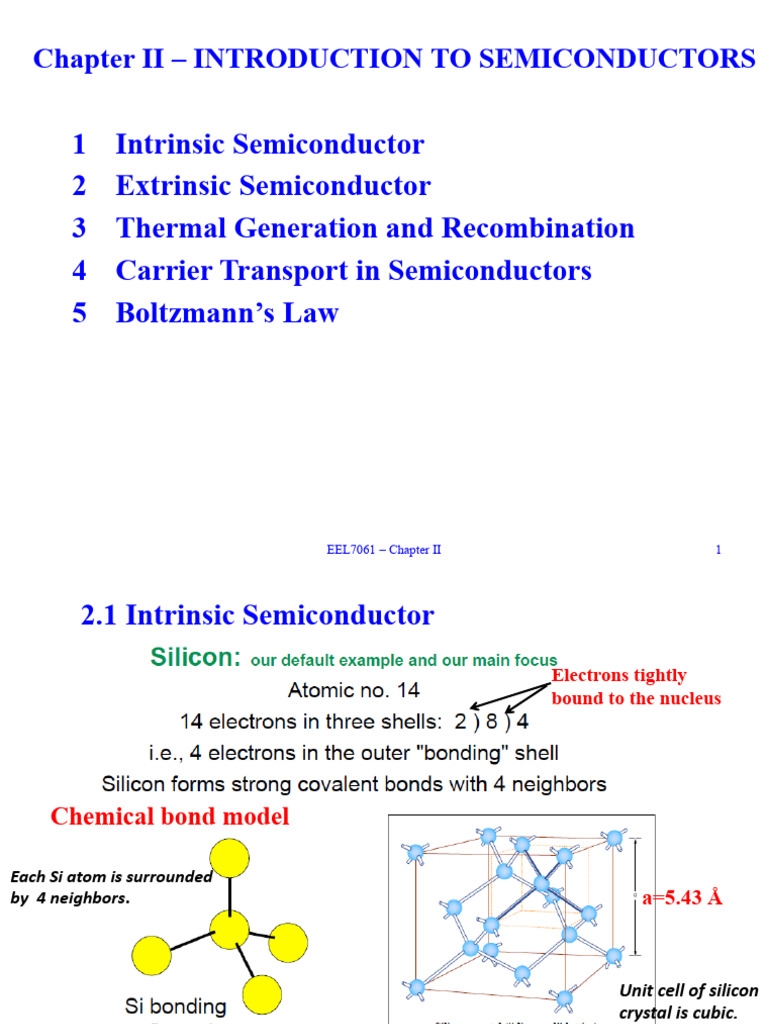 Introduction to Semiconductors Concepts | PDF | Semiconductors | Doping ...
