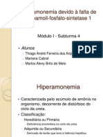 Hiperamonemia devido à falta de carbamoil-fosfato-sintetase 1 - Medicina - PUC-GO