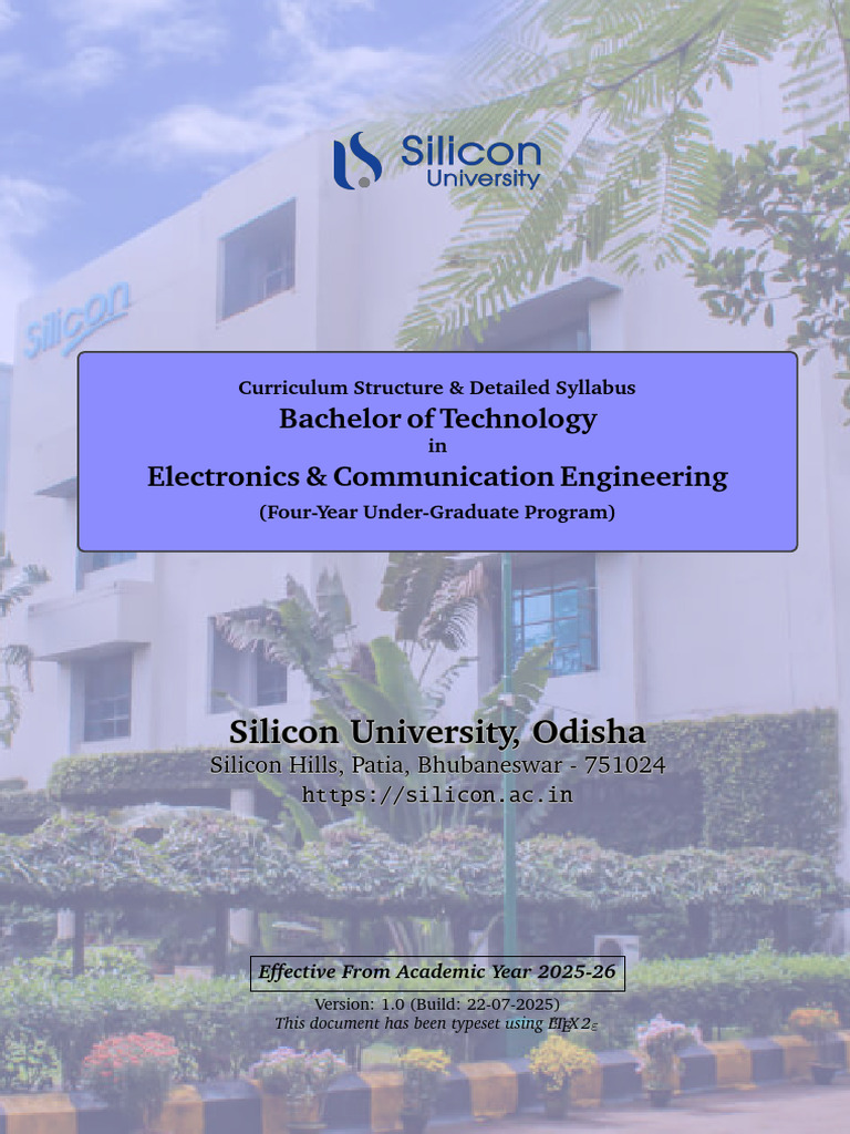 B.Tech ECE Curriculum & Syllabus 2025-26 | PDF | Engineering ...