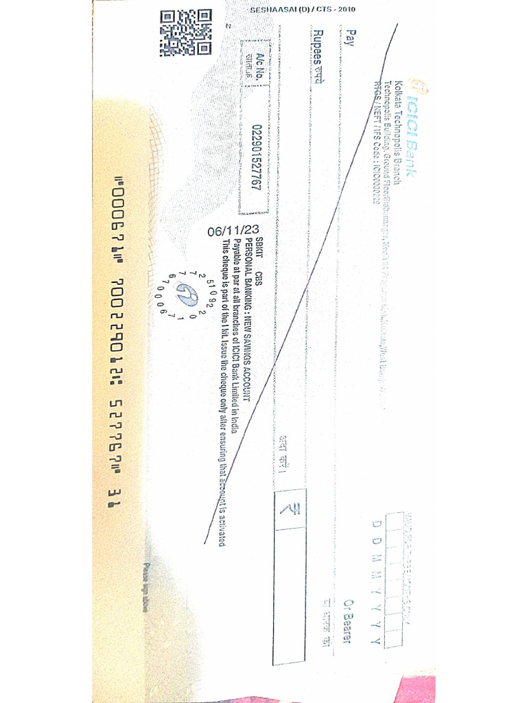 Cancel Cheque G | PDF