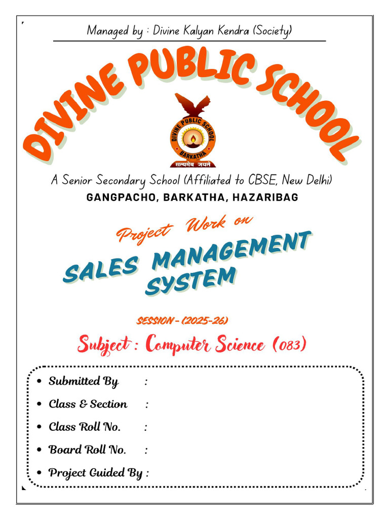 Sales Management System Project Overview | PDF | Software Testing ...