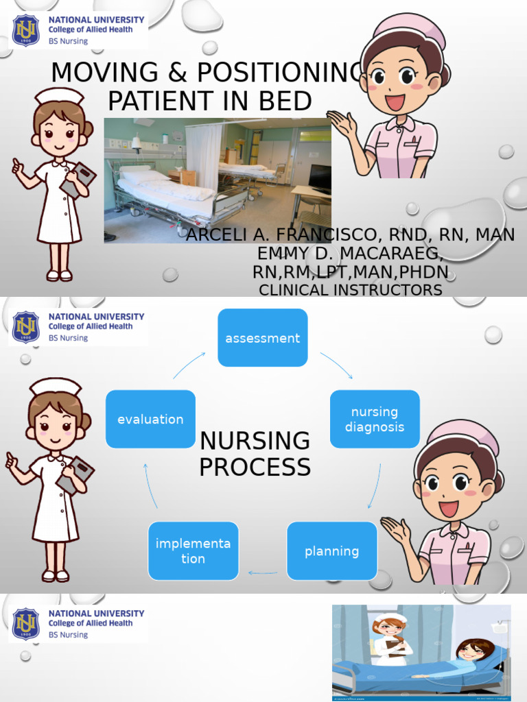 Body MechanicsMoving Positioning Patient in Bed 2 1 | PDF | Physical ...