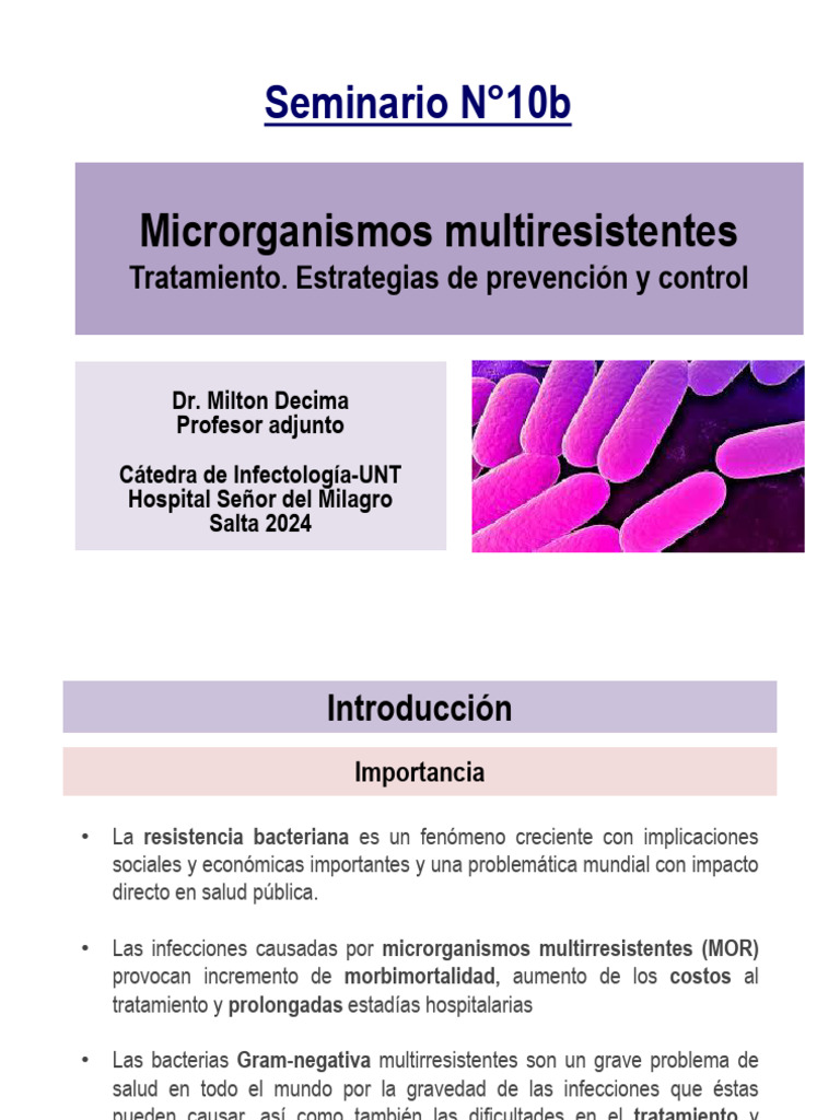 Estrategias contra microorganismos multiresistentes | PDF | Resistencia ...