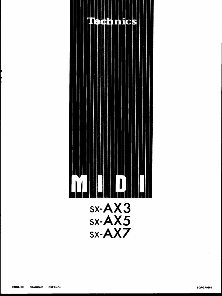 Technics Ax7 Midi Manual | PDF