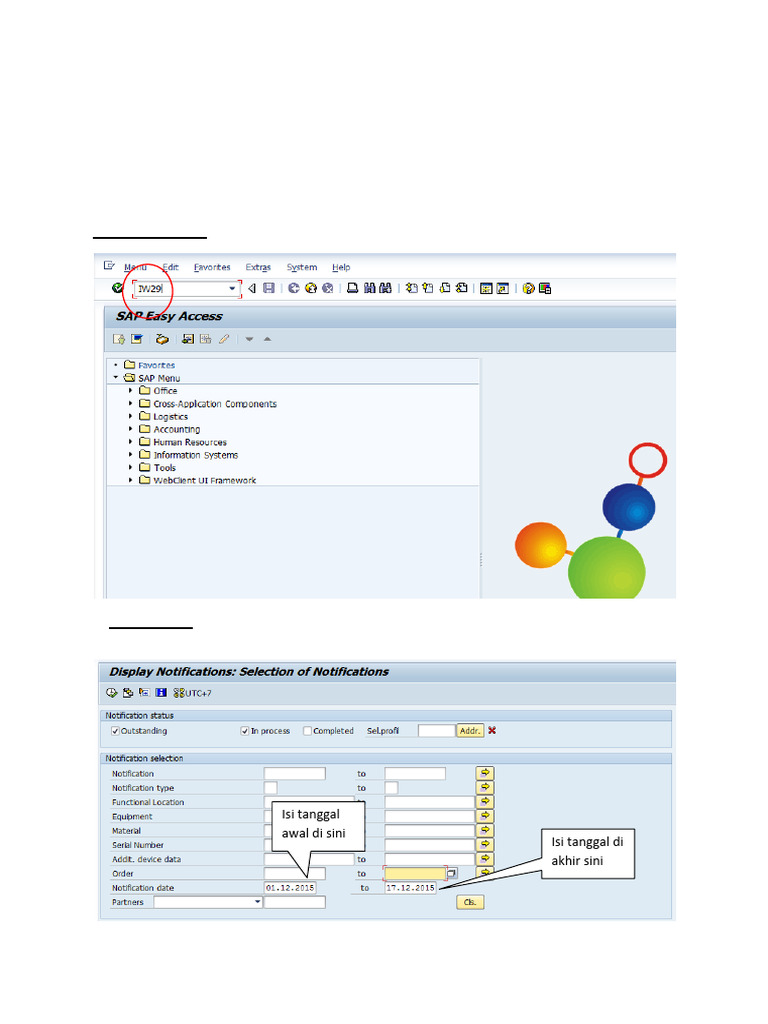 Cara Cek List Notification IW29 | PDF