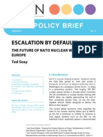Escalation By Default? The Future of NATO Nuclear Weapons in Europe