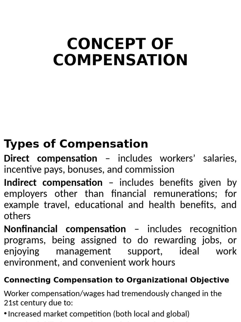 2.7 Concept of Compensation | PDF | Cost Of Living | Employment
