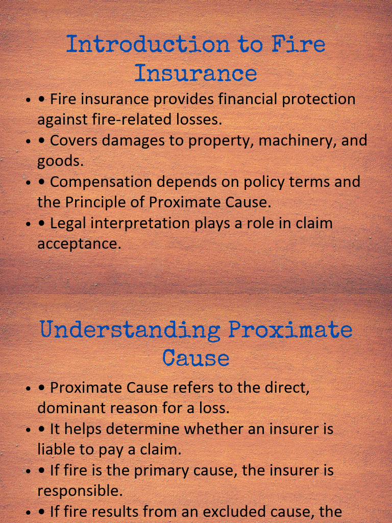Understanding Fire Insurance Claims | PDF