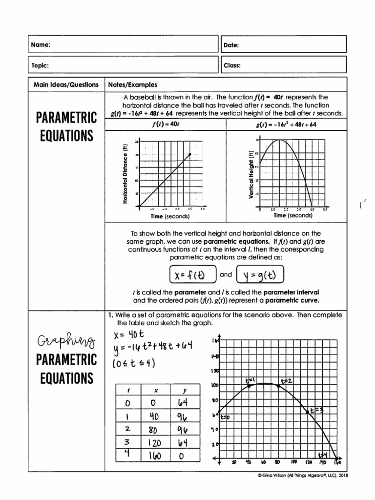 107 - LESSON - HW 7 Ans. KeyUnit 7 - Polar and Parametric Equations | PDF