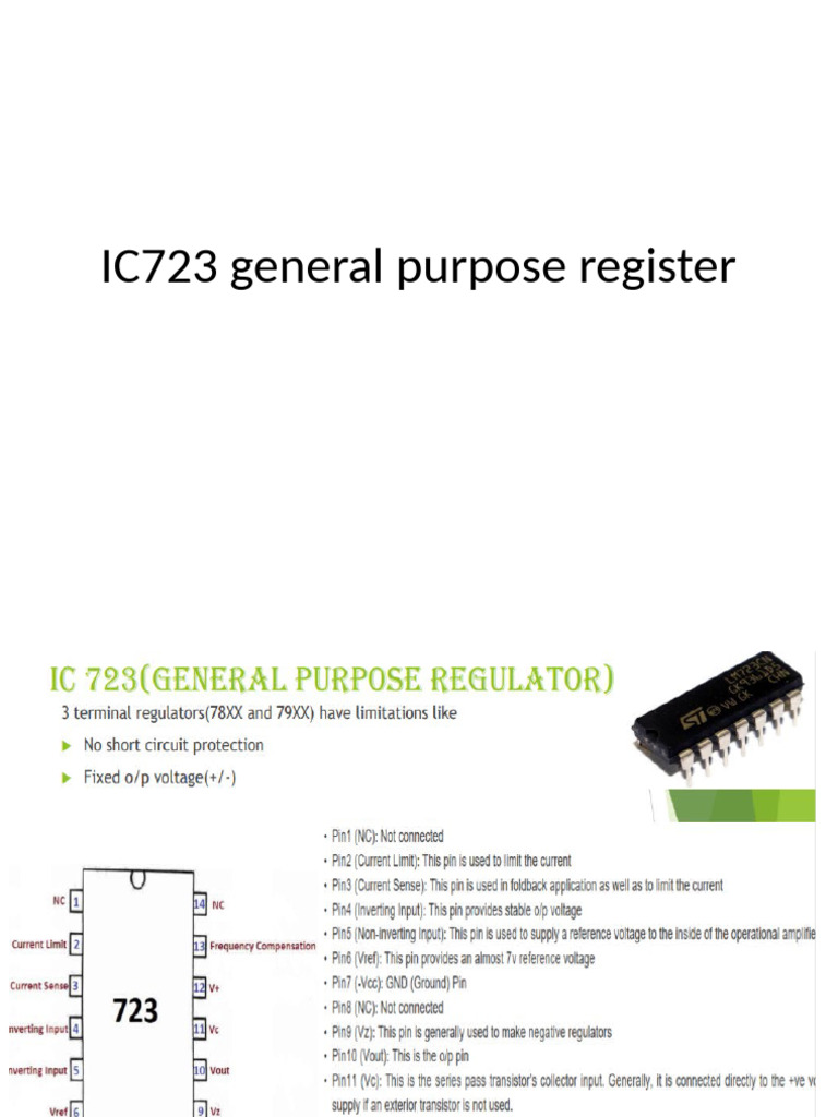 IC723 General Purpose Register | PDF
