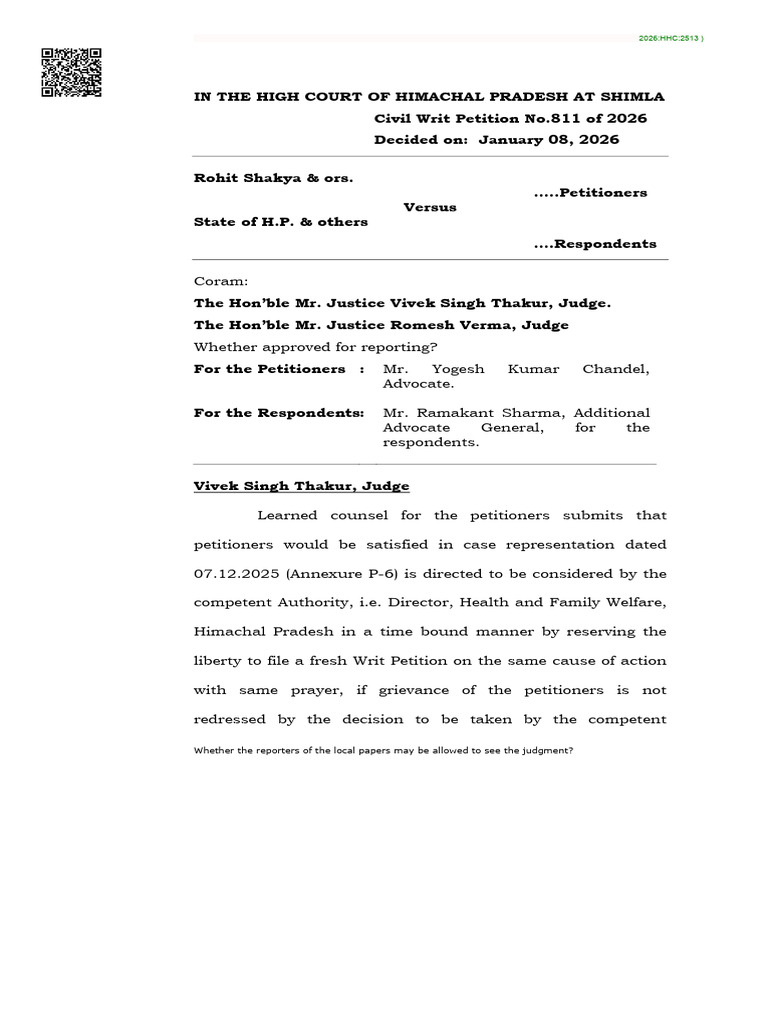 High Court Ruling on Petitioners' Grievance | PDF | Judiciaries ...