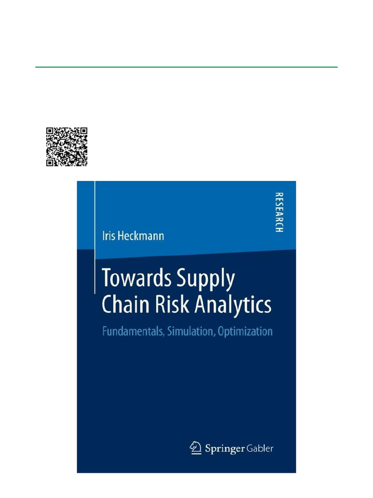 Supply Chain Risk Analytics Guide | PDF | Risk | Risk Management