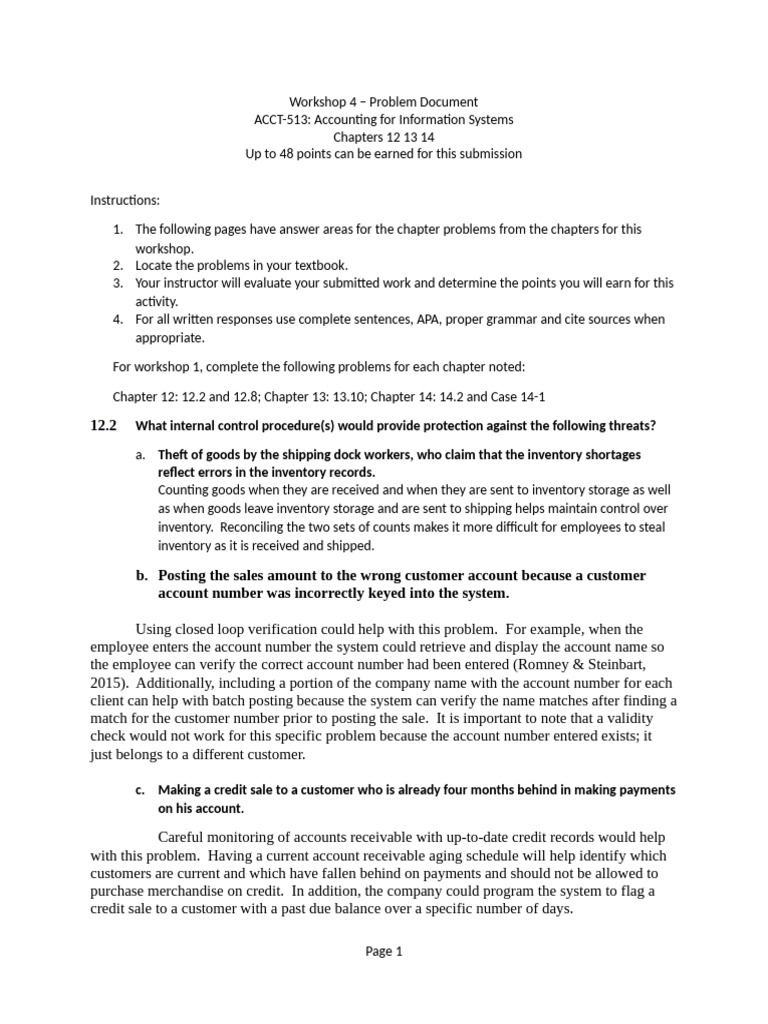 Internal Control Procedures in Accounting | PDF | Accounts Payable ...