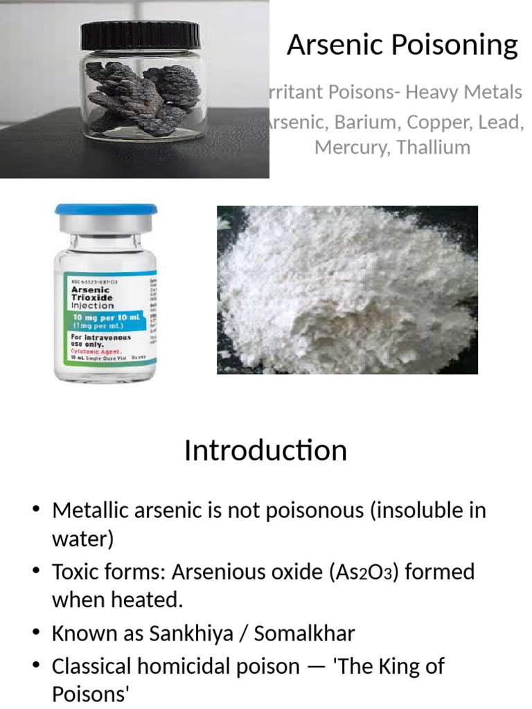 Arsenic Poisoning: Symptoms and Treatment | PDF | Arsenic | Medical ...