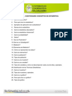 Cuestionario Conceptos Estadistica