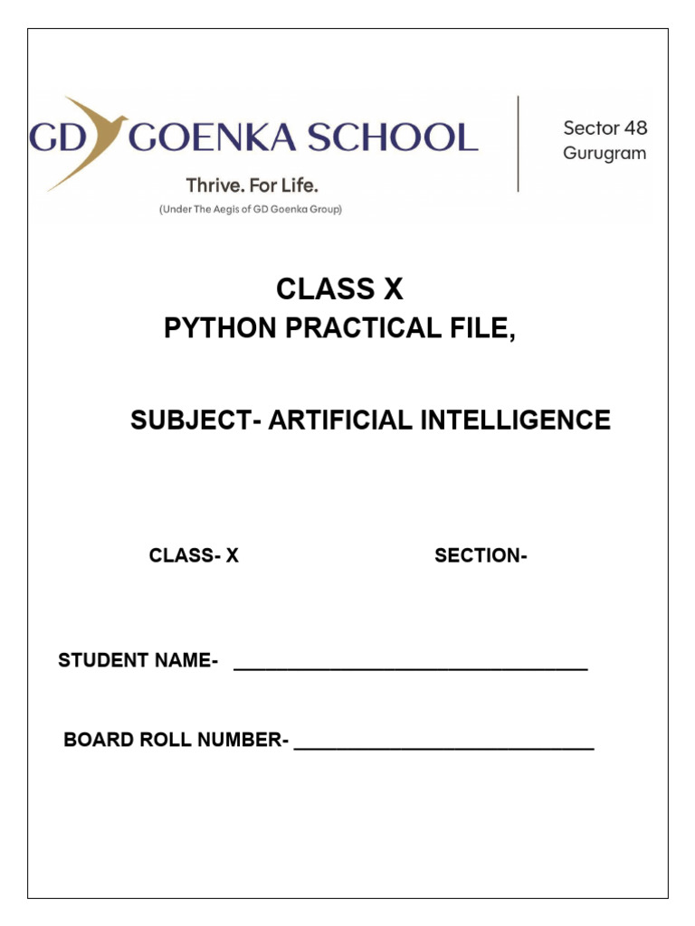 Class X: Python Practical File | PDF | Area | Triangle