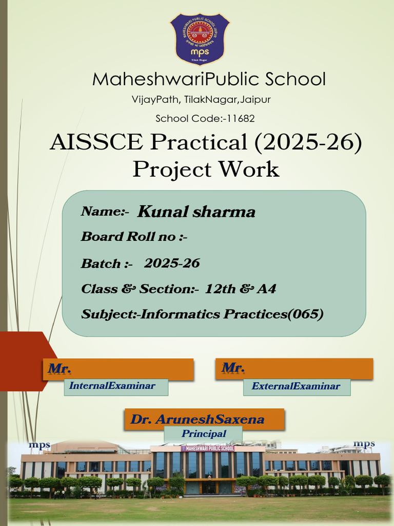AISSCE 2025-26 Project Work Guide | PDF