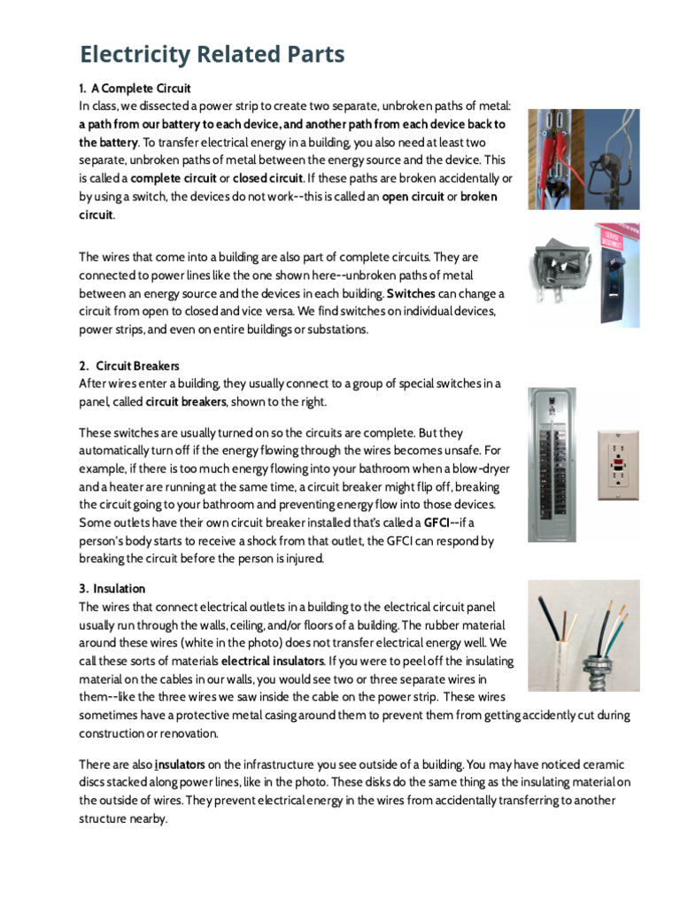 Understanding Electrical Circuits and Components | PDF | Incandescent ...