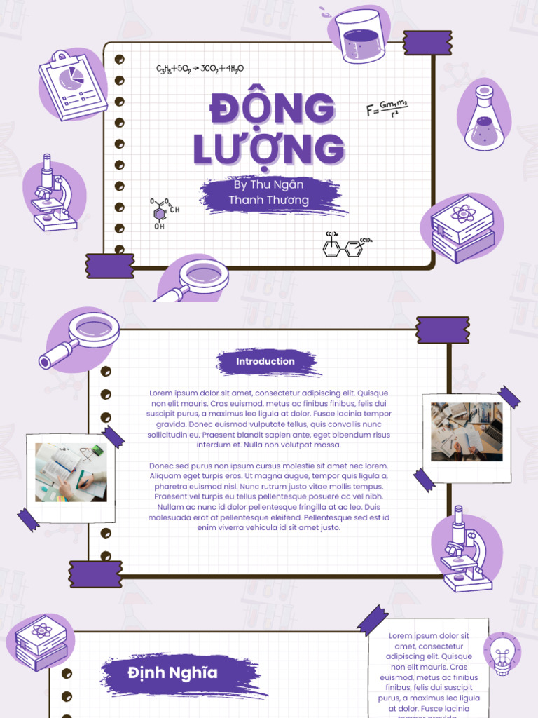 Purple and White Modern Science Group Project Presentation | PDF