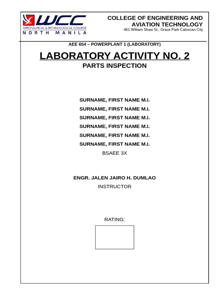 Aircraft Engine Inspection Techniques | PDF