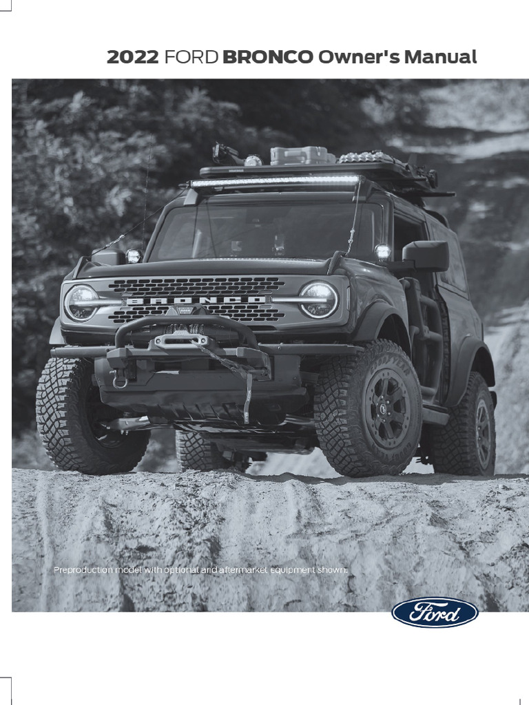 ? 2023 Ford Bronco Owner's Manual in PDF! | PDF