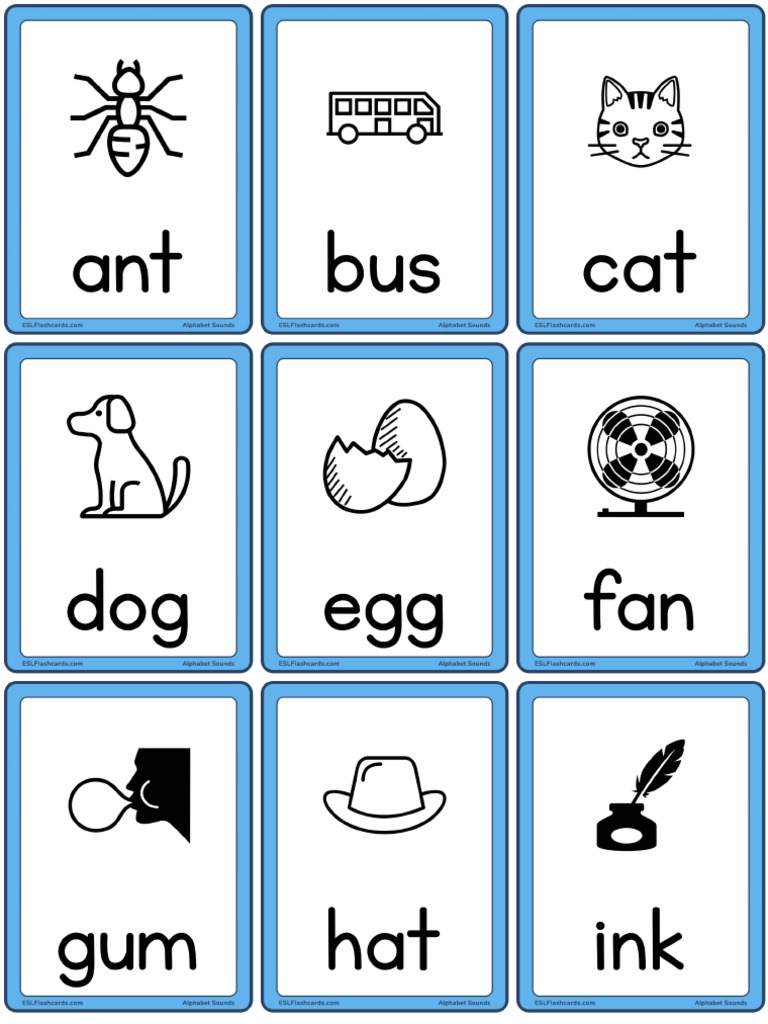 Alphabet Sounds With Words Small | PDF