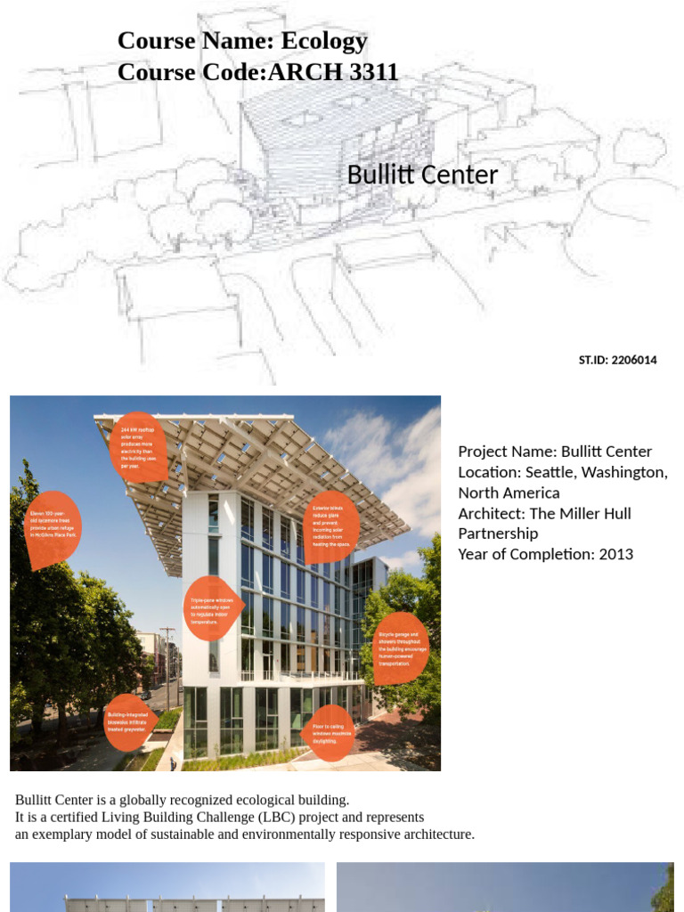 Bullitt Center: A Model of Sustainable Architecture | PDF