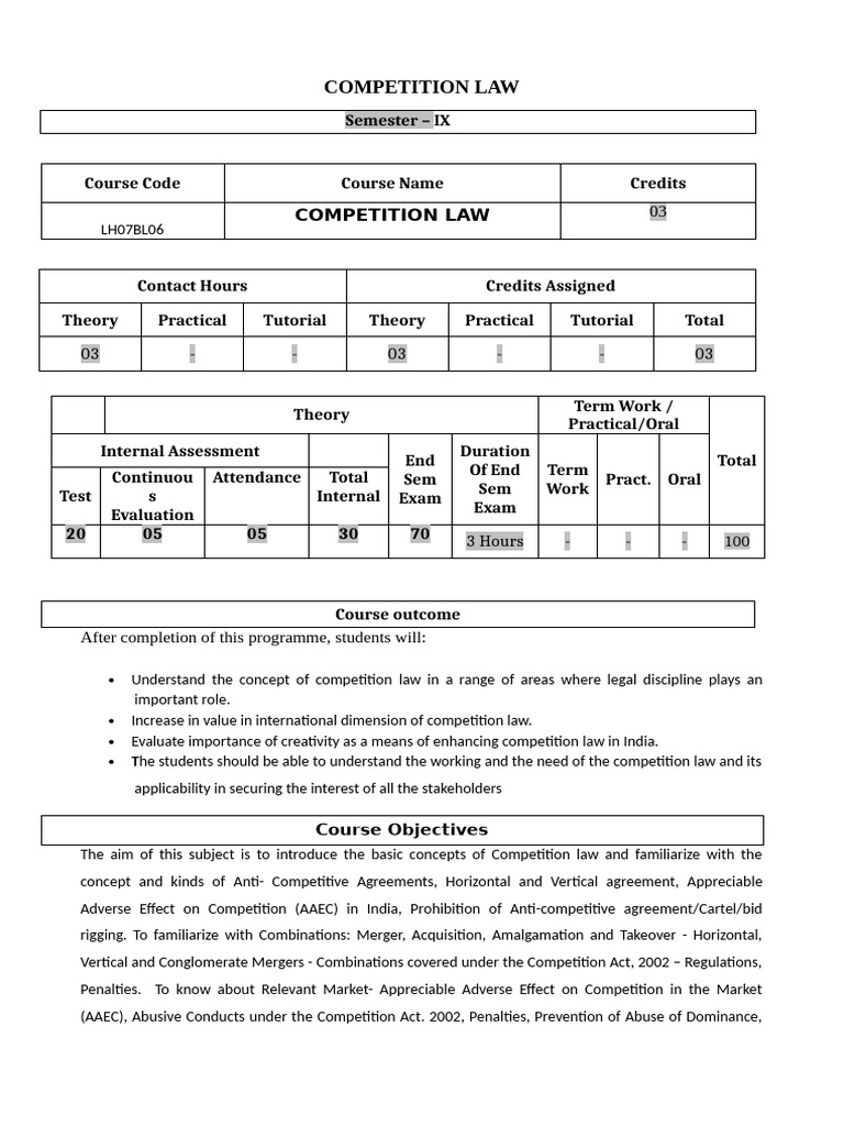 Understanding Competition Law in India | PDF | Competition Law ...