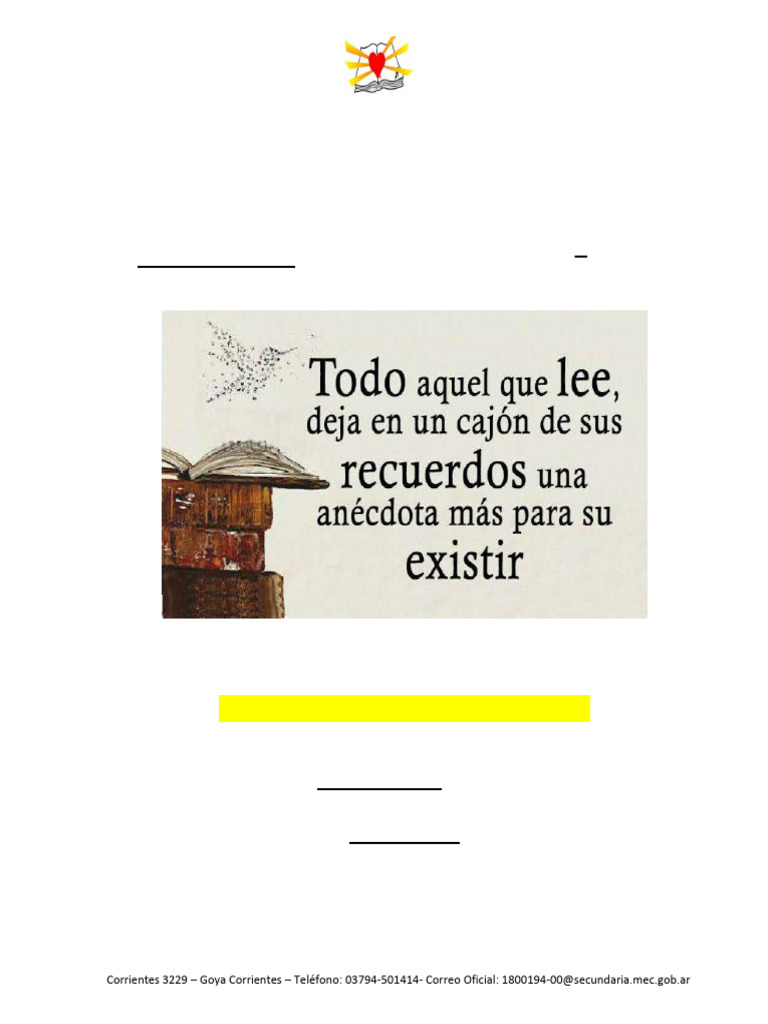 Cuadernillo de Lengua y Literatura 5° Año | PDF | Publicidad | Producto ...