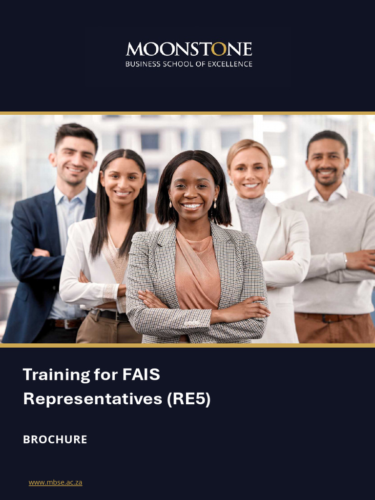 FAIS RE5 Training Course Overview | PDF | Regulatory Compliance