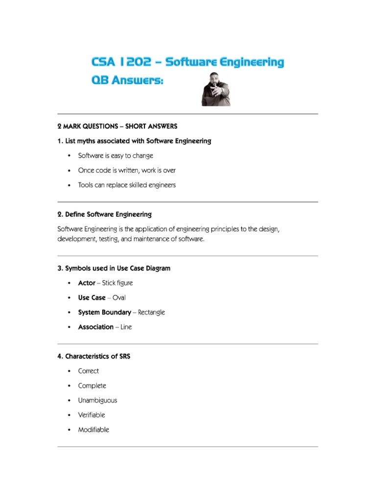 Se QB Answers2 | PDF