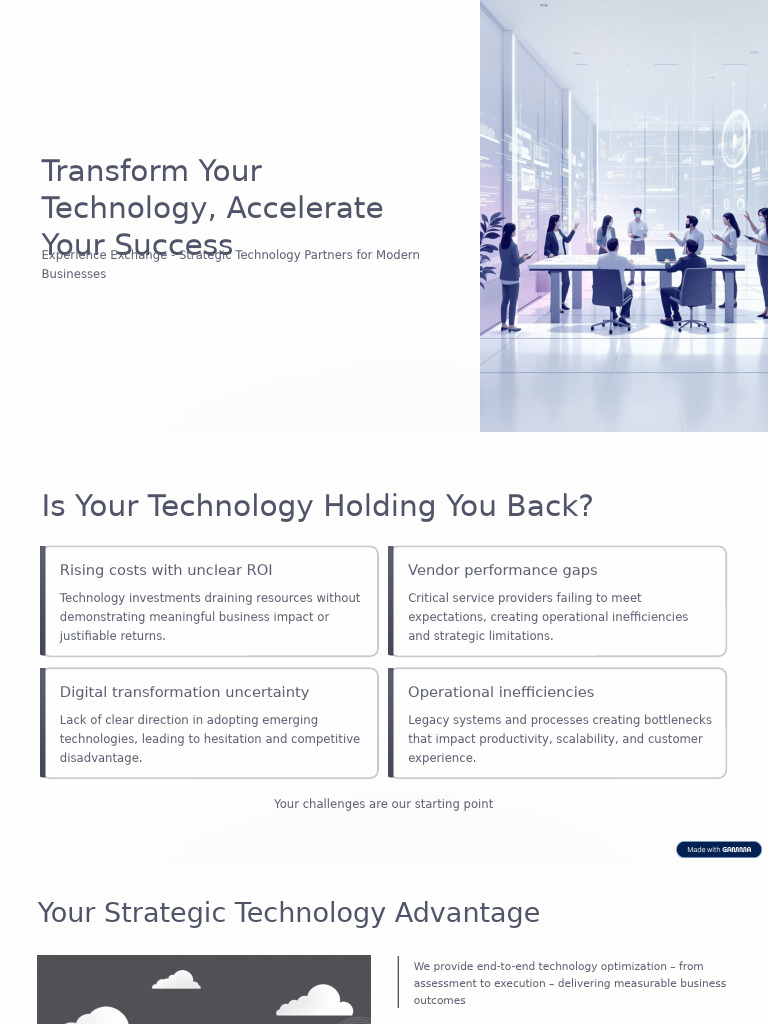 Transform Your Technology Accelerate Your Success | PDF | Performance ...