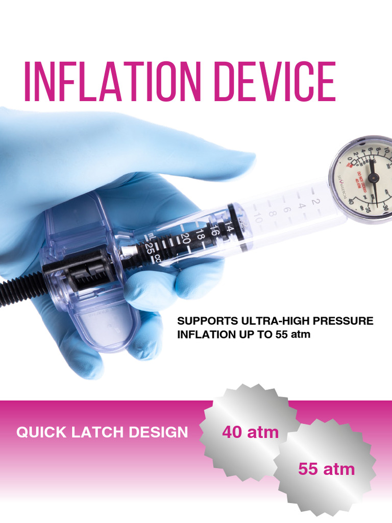 High-Pressure Inflation Device Guide | PDF | Cardiology ...