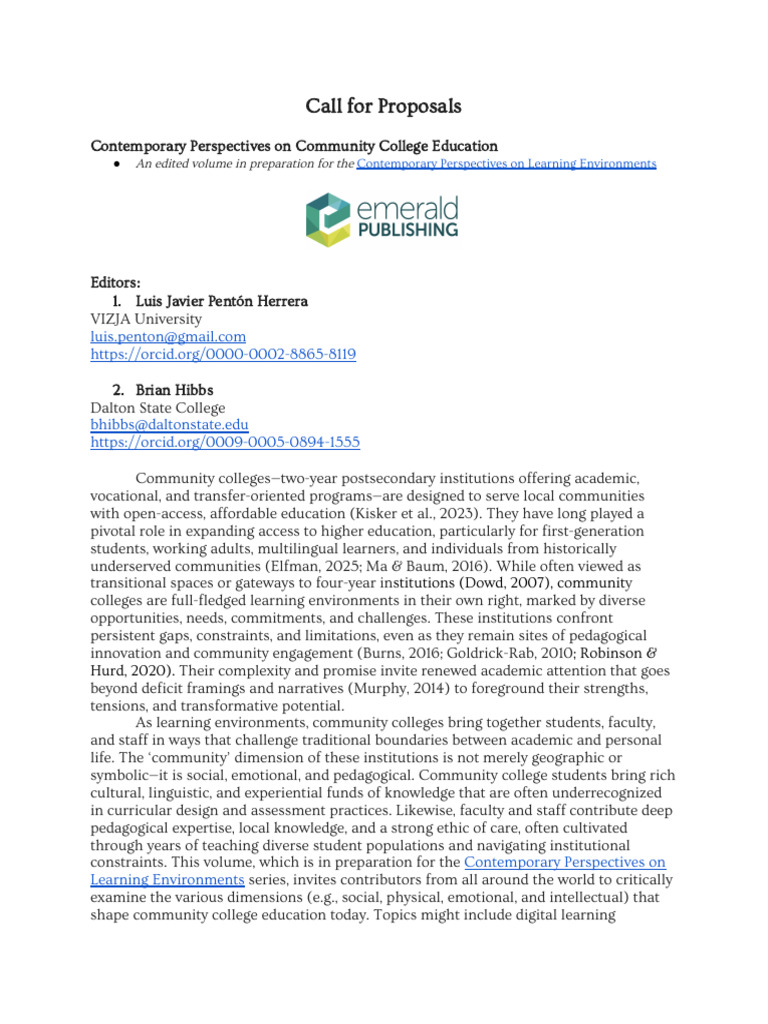 Call for Proposals 1767964562 | PDF | Pedagogy | Human Communication