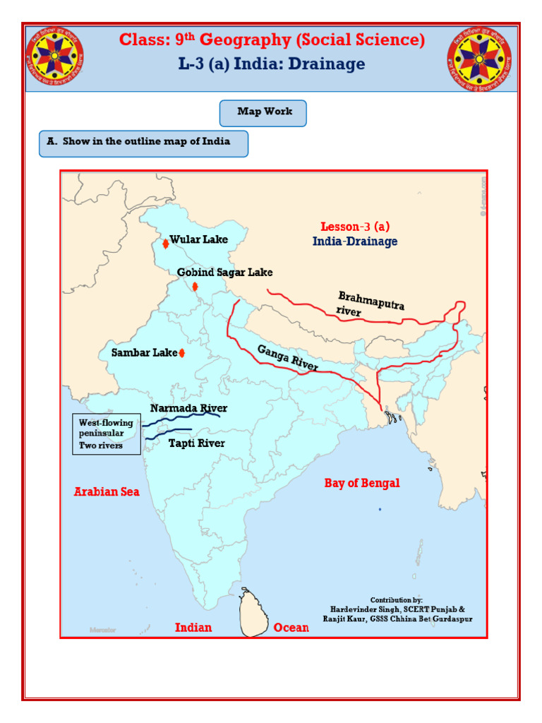 C 9 L 3 (A) SS EM Geo 2025-26 | PDF | Indus River | Himalayas