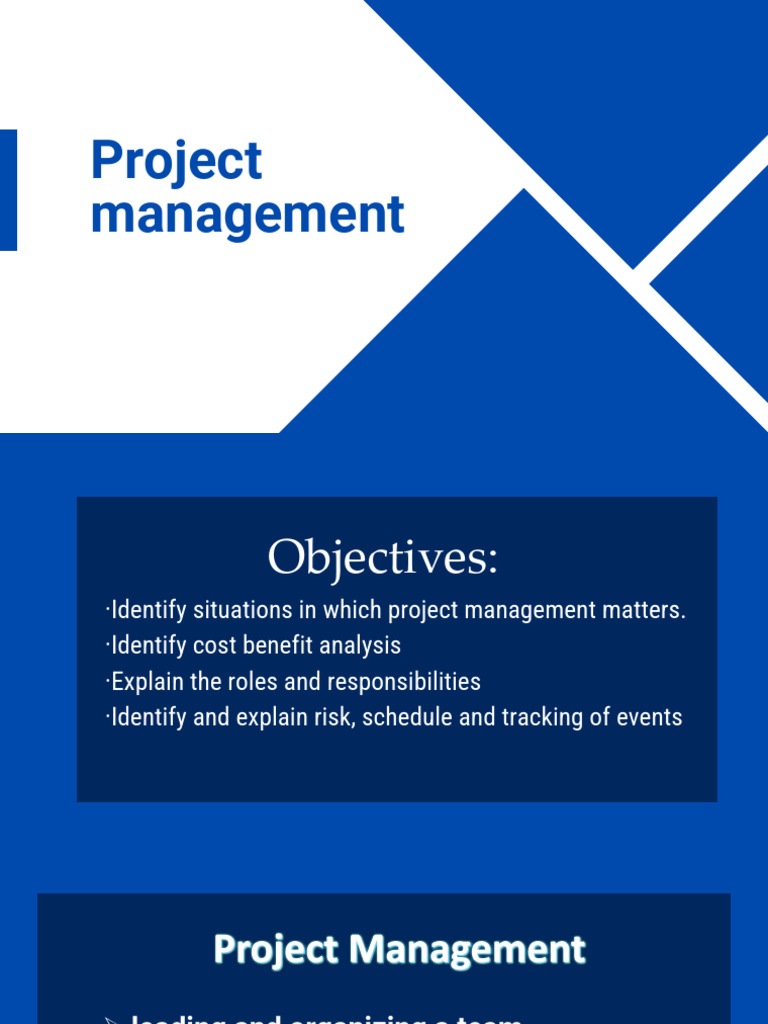 Essential Project Management Guide | PDF | Cost–Benefit Analysis ...
