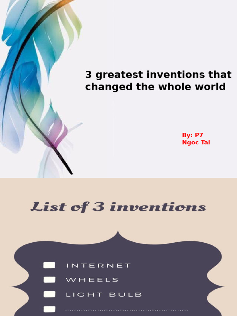 3 Greatest Inventions That Changed The Whole World OOOOOOOOOOOOOOOO ...
