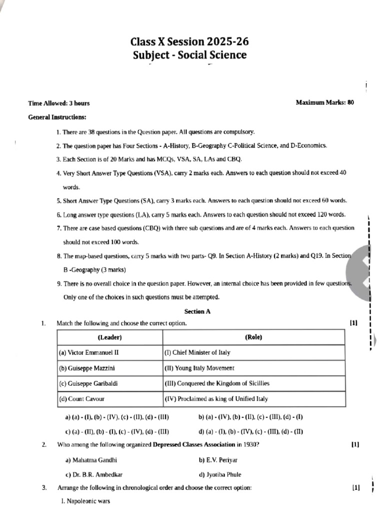Pre Board 2 Practice Paper | PDF