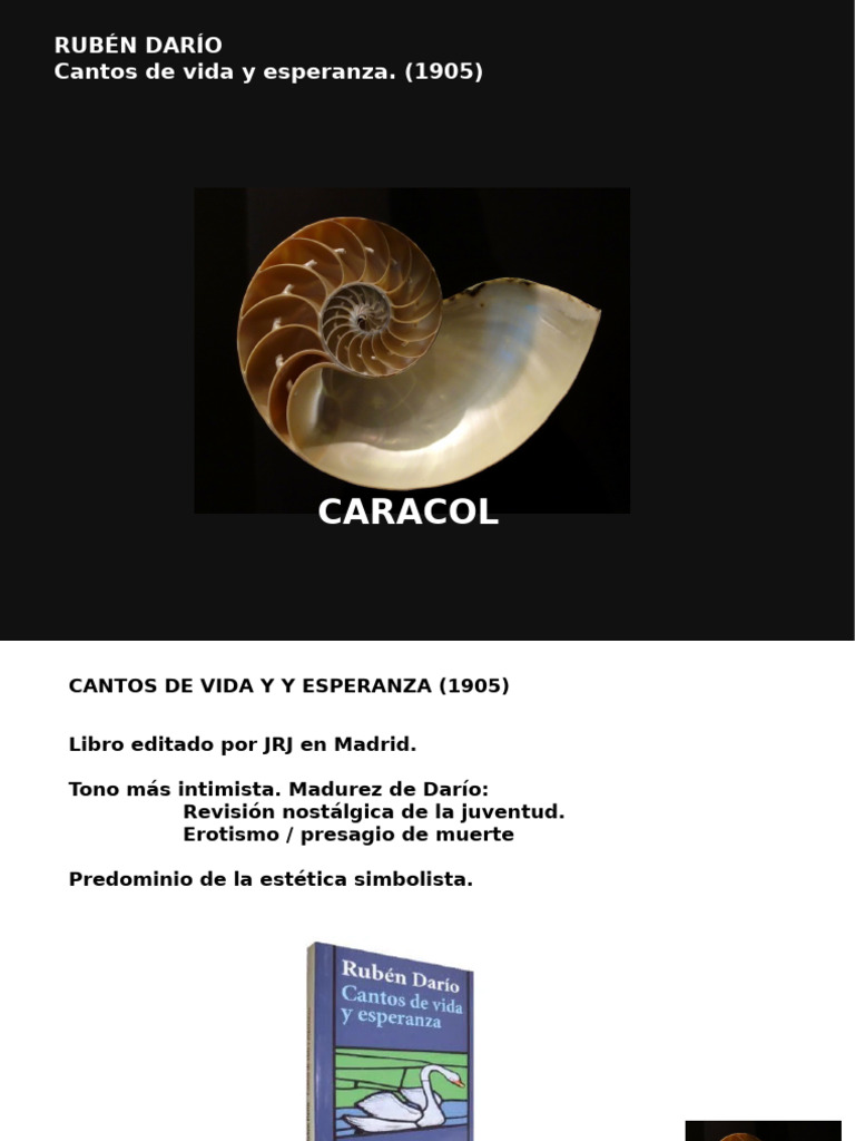 RubeÌ n DariÌ o Comentario de Caracol (1) | PDF | Nereidas
