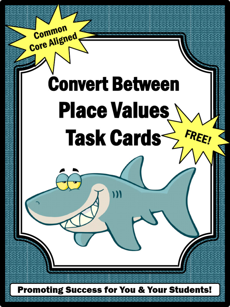 Place Value Task Cards FREE4 TH Grade Common Core Math Games | PDF ...