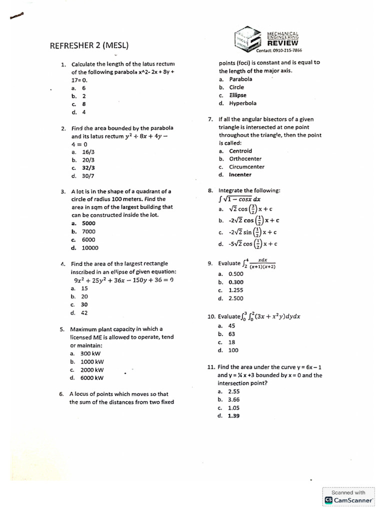 Refresher 2 Mesl | PDF
