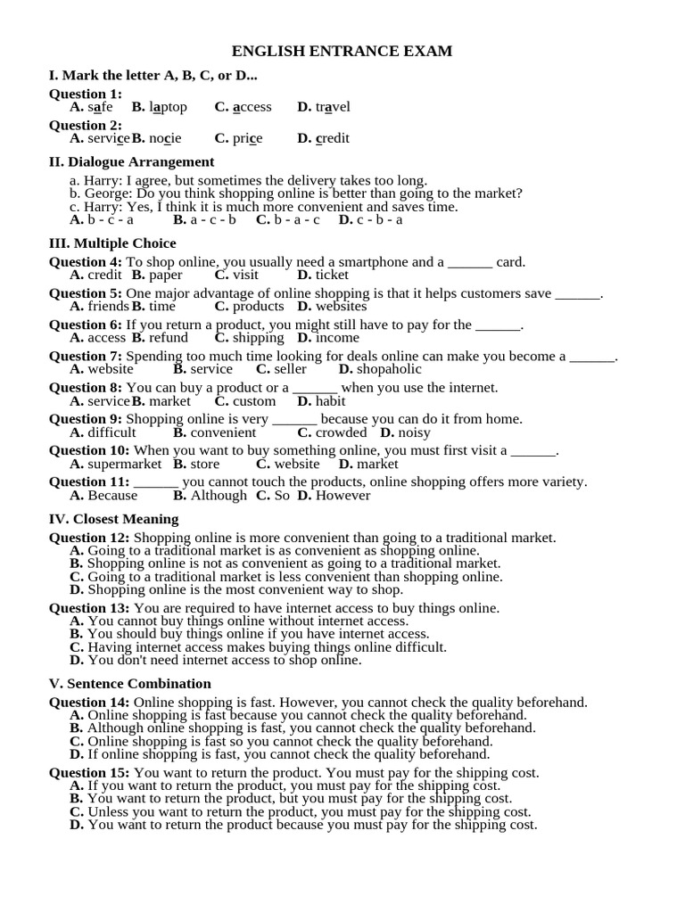 E8 - Unit 8 - Getting Started de - Thi - Tieng - Anh - 10 | PDF ...
