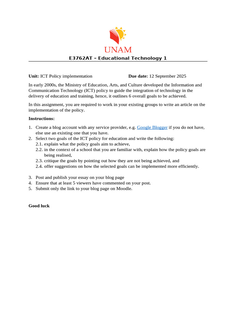 ICT Policy Implementation in Education | PDF