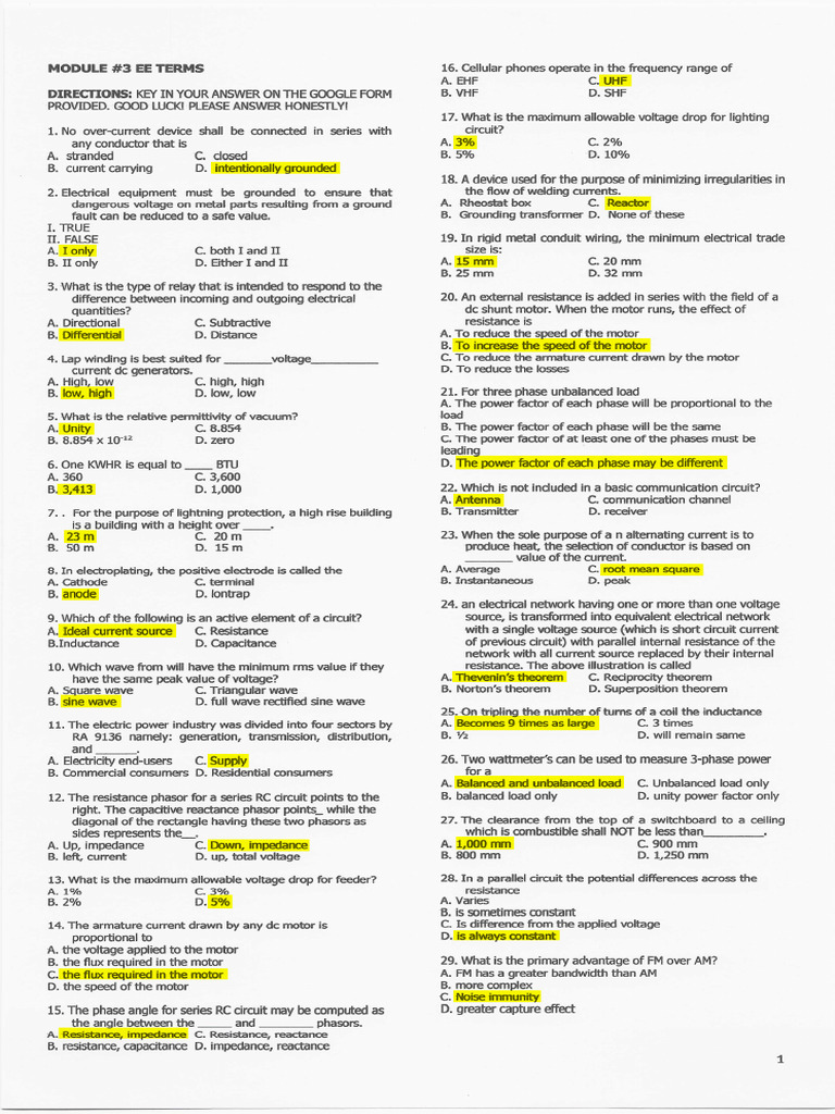 Ee Objectives 6 | PDF